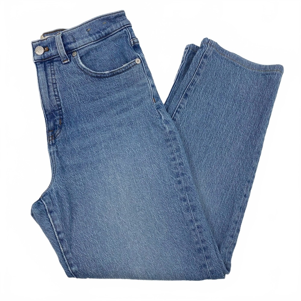 Madewell Blue Straight Leg Jeans Light Wash 90s | Womens 28